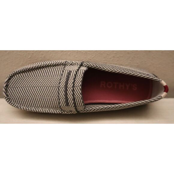 Rothy’s 069-033 Women's Sz 10 Gray/Iron Herringbone "The Driver" Loafers - Picture 7 of 16